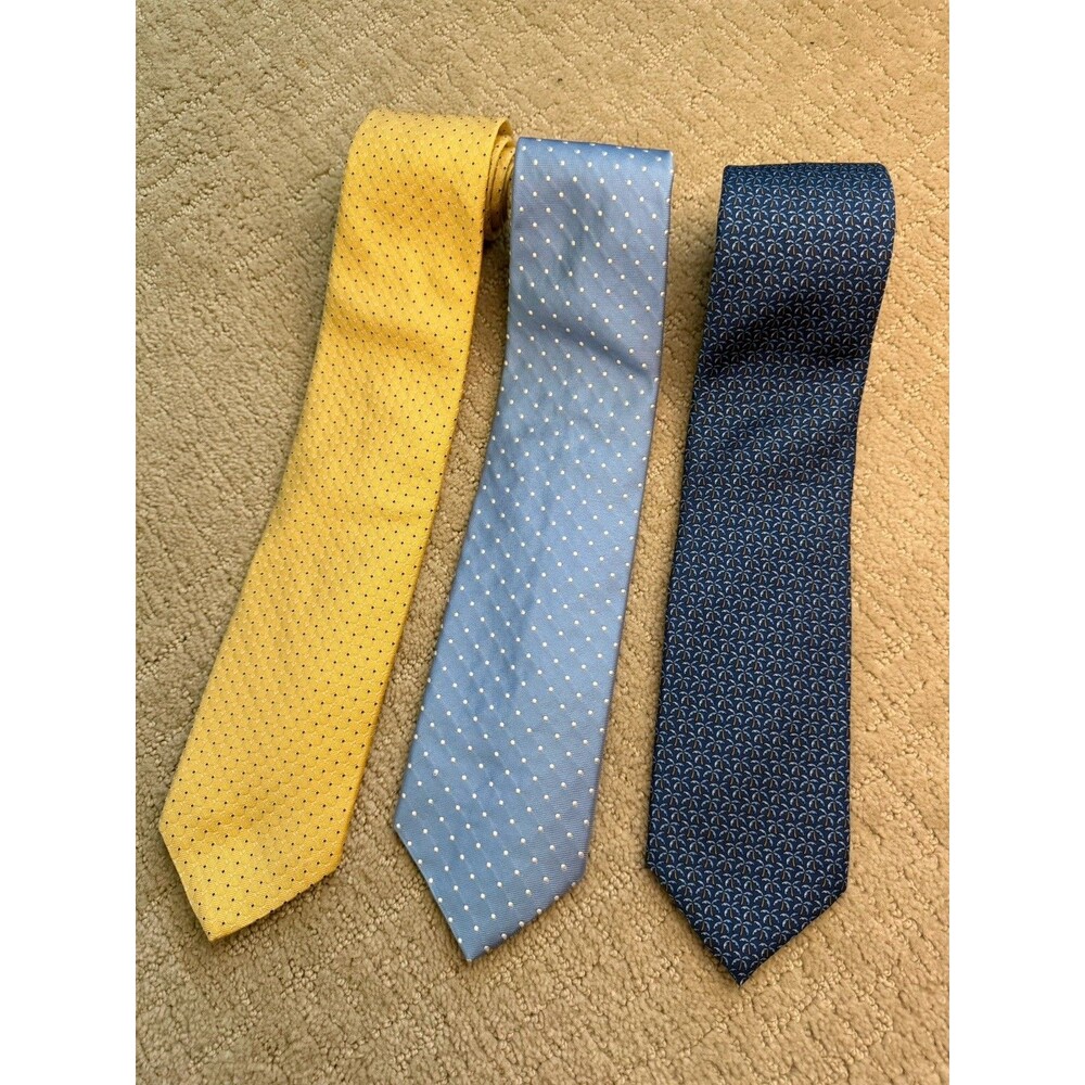 3 - Brooks Brothers Silk Ties - Made in USA - Italian Fabric EUC